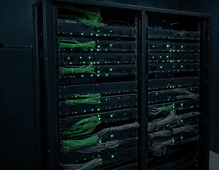 LED processor and signal rack cabling